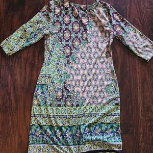 Voir Voir Fitted Patterned Dress